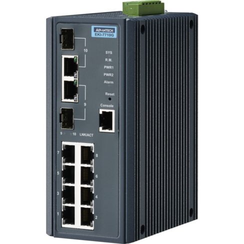 EKI-7710G-2C industrieller Layer 2 Switch von Advantech