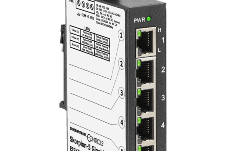 EISK5-GT Unmanaged Gigabit Switch von Contemporary Controls