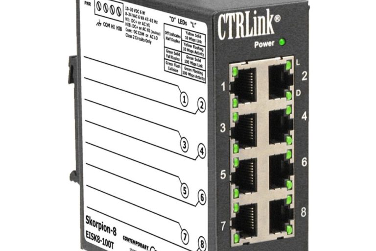 EISK8-100T Unmanaged 8-Port Industrie Switch von Contemporary Controls
