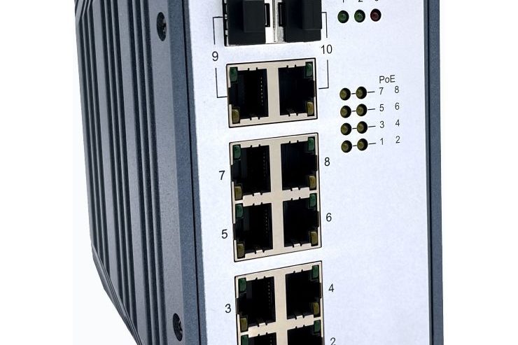 PSI-010-FT2G-P8G PoE Booster Switch von Westermo