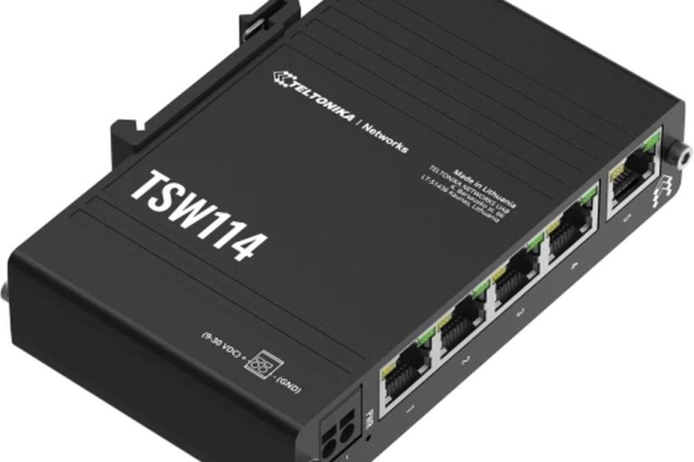 TSW114 Unmanaged DIN-Schienen Switch von Teltonika
