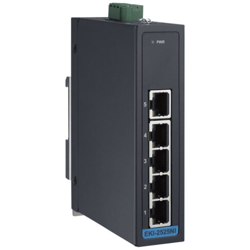 Seite des EKI-2525NI Unmanaged PROFINET Industrie Switch von Advantech