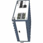 Illustration des Lynx 3306-E-F2G-T4-LV Layer 3 Managed Industrie Switch von Westermo leicht angehoben
