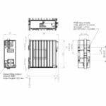 Zeichnung des Lynx 3306-E-F2G-T4-LV Layer 3 Managed Industrie Switch von Westermo