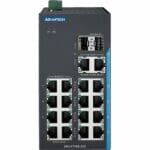 RJ45 und SFP Anschlüsse des EKI-2718E-2CI 18-Port Unmanaged Netzwerkswitch von Advantech