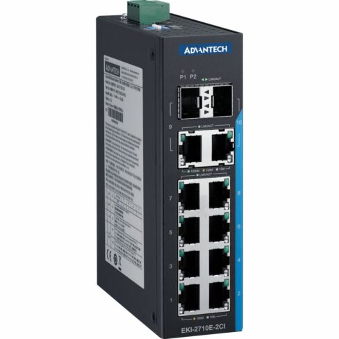 EKI-2710E-2CI Unmanaged 10-Port Netzwerk Switch von Advantech